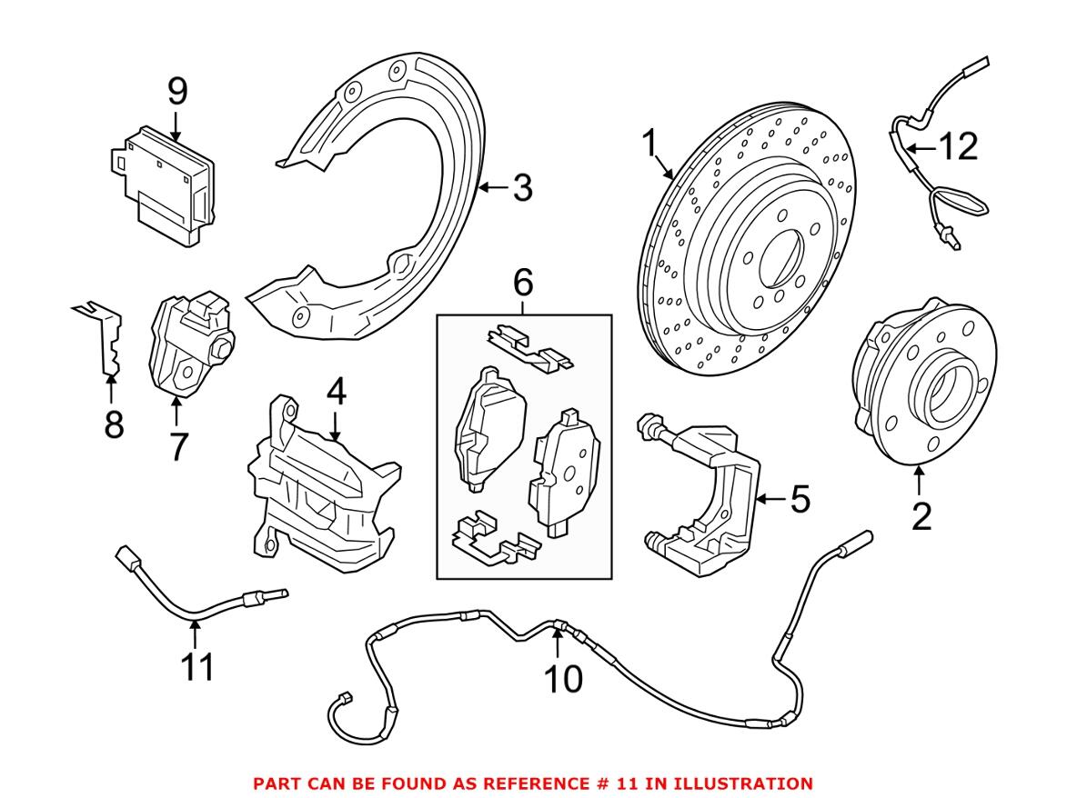 BMW Brake Hose - Rear 34326858632